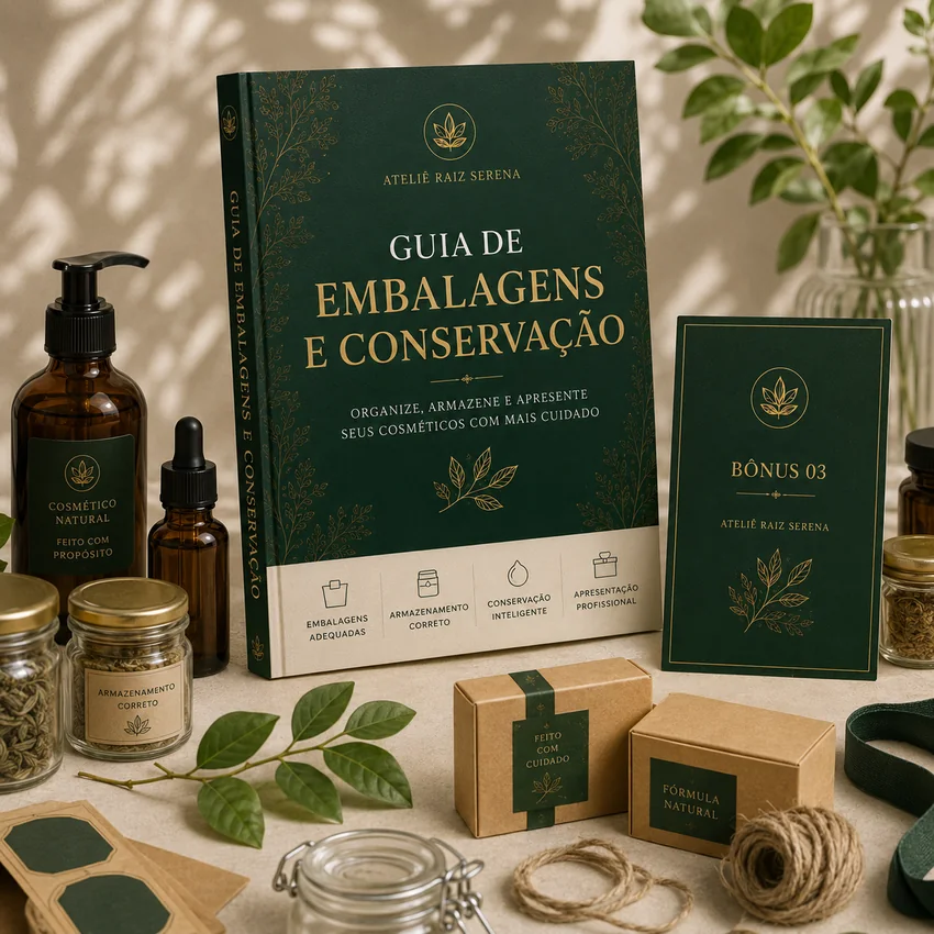 Mockup do Guia de Embalagens e Conservação